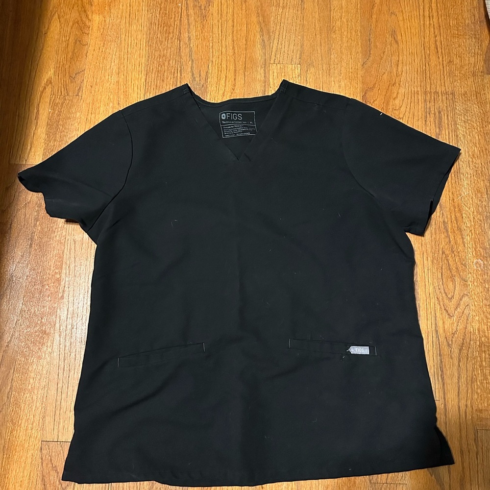 Figs women’s Classic Black Scrub Top